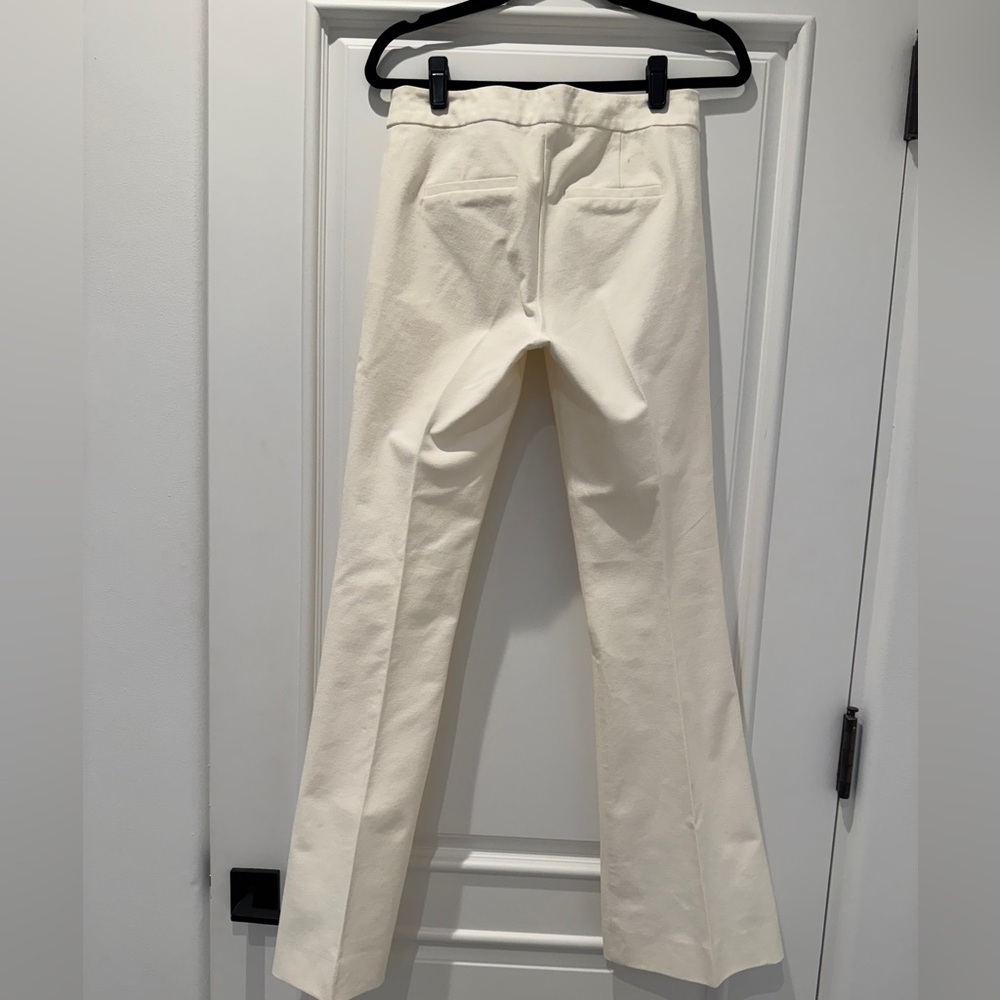 10 Crosby Derek Lam flat front cream trousers size 4 - Picture 3 of 5
